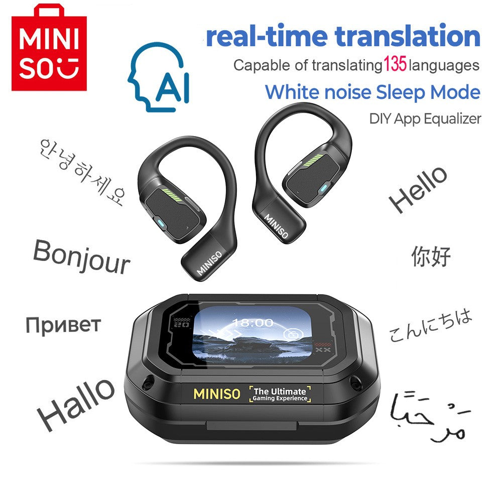 Fone Bluetooth MINISO M98 AI - Tradutor & OWS Sport