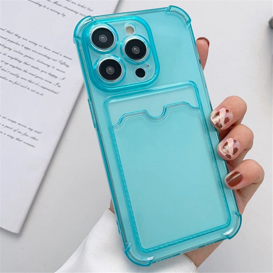 Capa Transparente Porta-Cartão Zelv Shield - iPhone