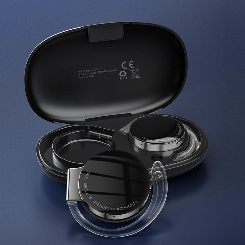Fone Bluetooth Open-Ear Sport - Luzes LED & Cancelamento de Ruído