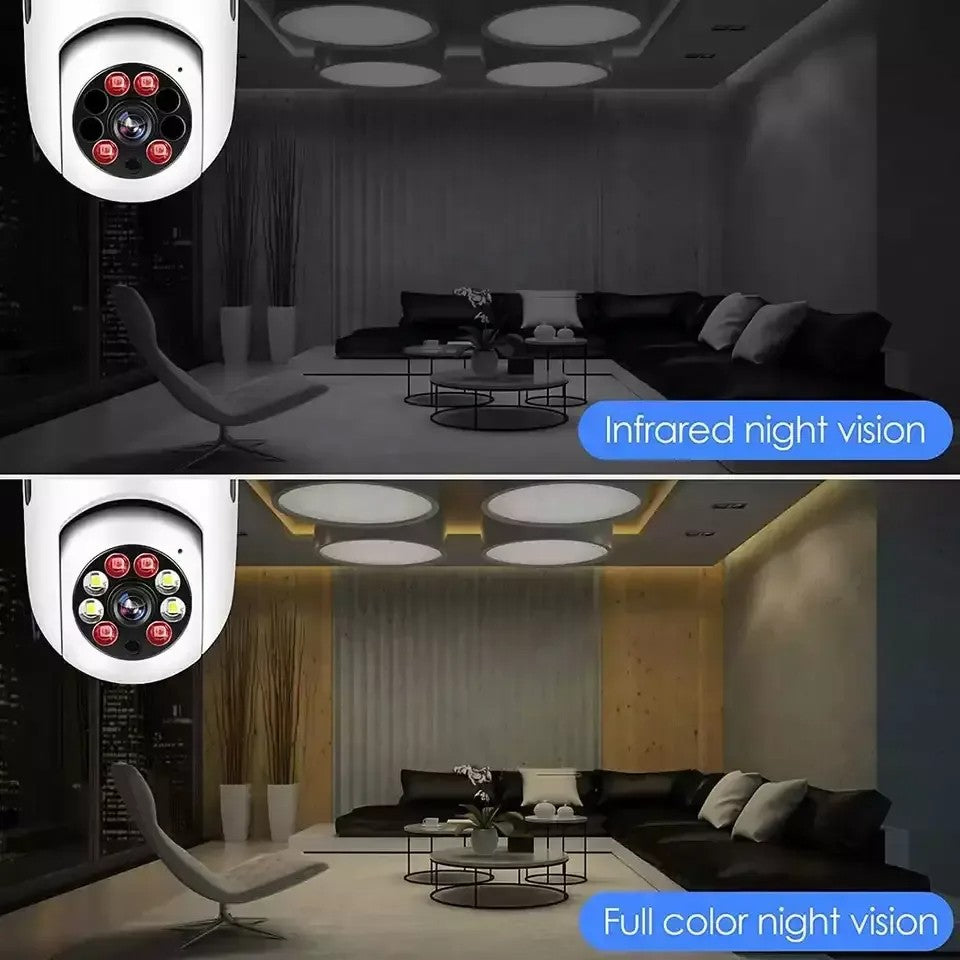 Câmera Lâmpada Espiã Segurança Wi-Fi 1080P Yoosee Zelv Shield