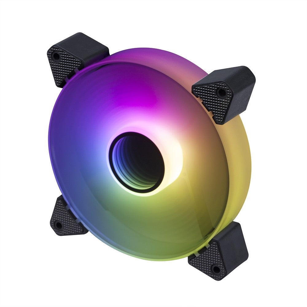 Kit Ventoinhas Cooler RGB 12cm para Gabinete PC Zelv Shield