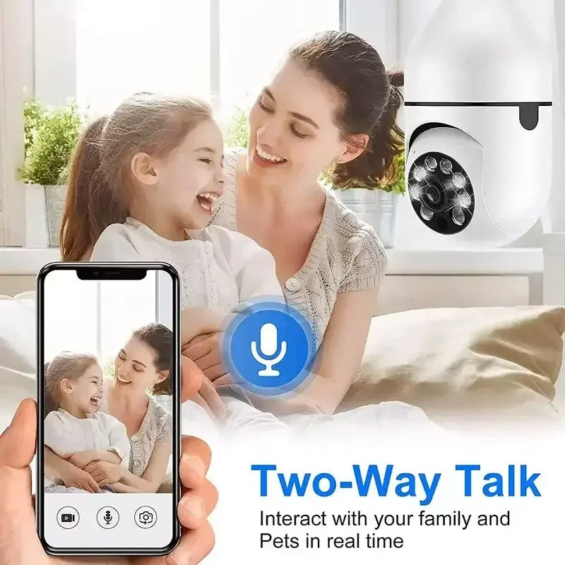 Câmera Lâmpada Espiã Segurança Wi-Fi 1080P Yoosee Zelv Shield