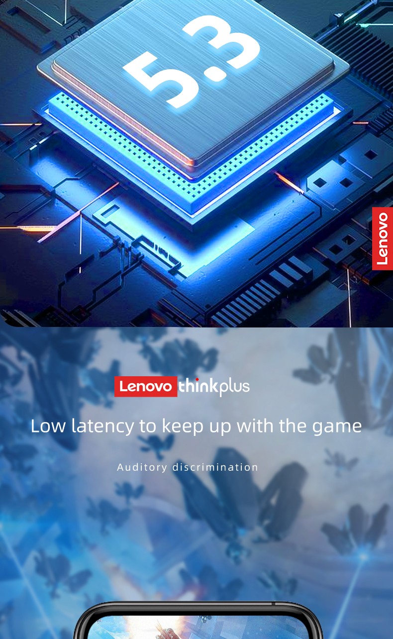Fone de Ouvido Bluetooth Lenovo Thinkplus XT88 TWS