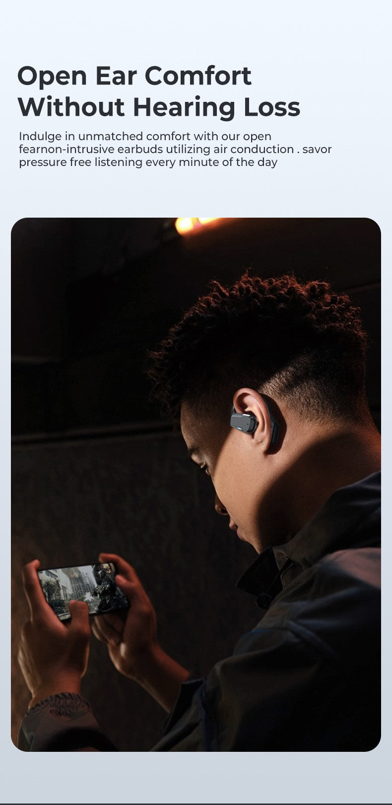 Fone Bluetooth MINISO M98 AI - Tradutor & OWS Sport