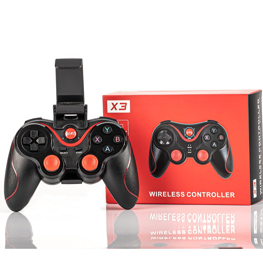 Controle Joystick Bluetooth Universal + cabo usb + suporte para Celular Tablet A