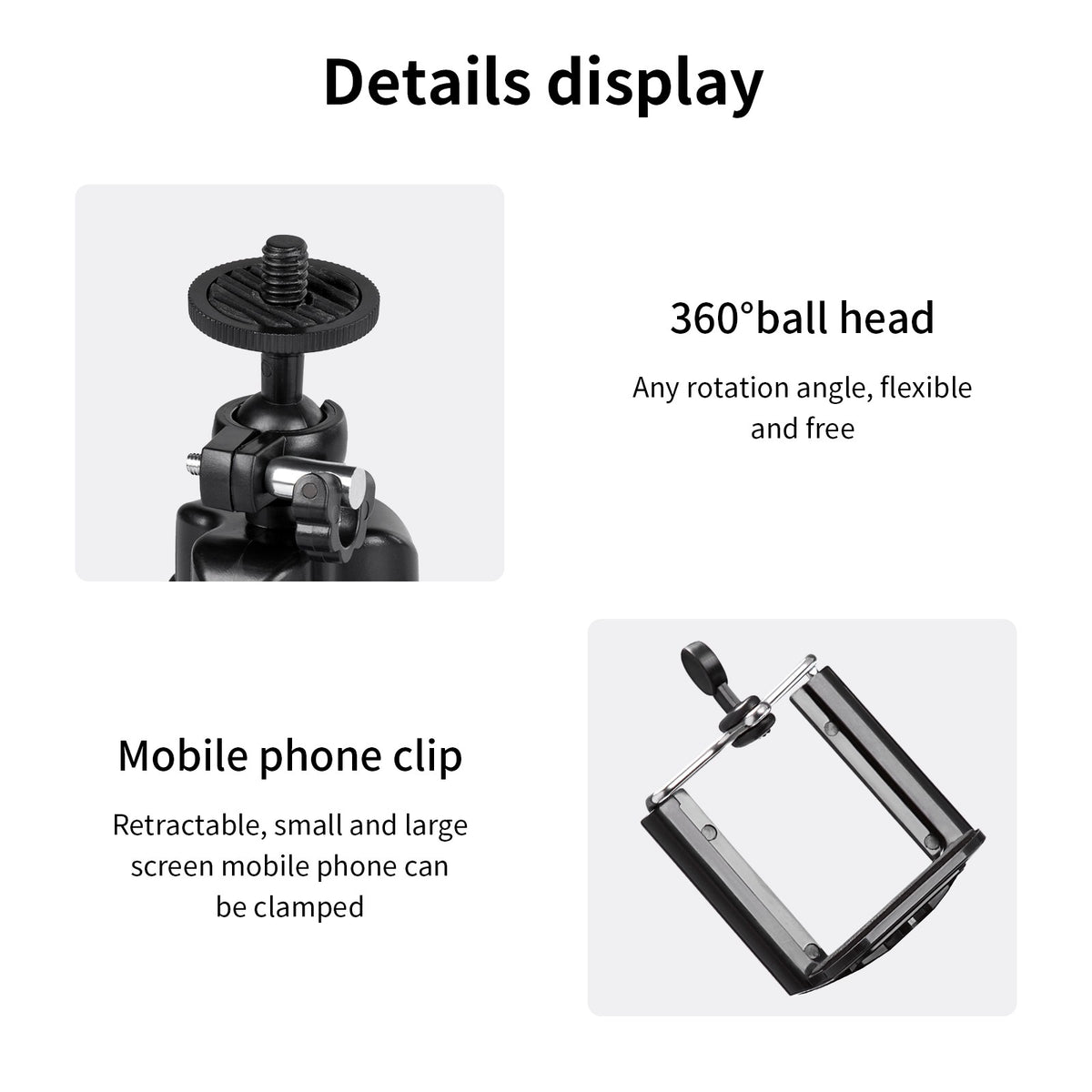 Mini Tripé Flexível Articulado Tipo Polvo para Smartphone Zelv Shield