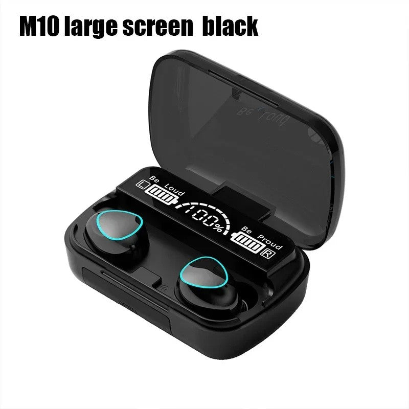 Fone Bluetooth M10 TWS - Display Digital LED & Microfone