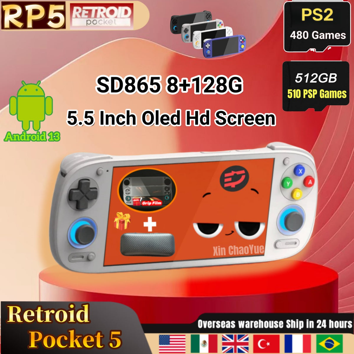 Console Portátil Retro OLED 5.5" - Android