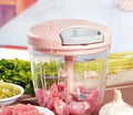 Mini Processador Manual de Alimentos 900ml com 5 Lâminas Zelv Shield